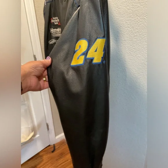 NASCAR Chase Authentic Men’s Leather Jacket #24 Jeff Gordon Dupont